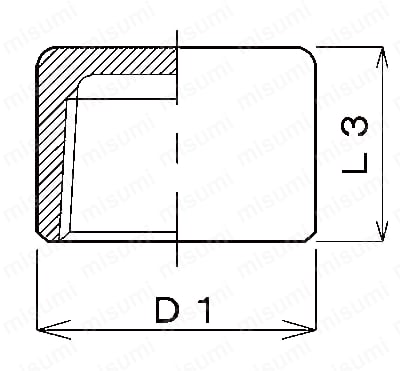 ステンレス製ねじ込み管継手 キャップ Alt;外形図01
