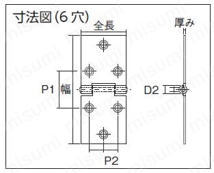 スチール製横長蝶番:関連画像