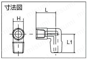 ねじ込み継手エルボ（外×内 ねじ）:関連画像