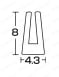 溝ゴムドラム巻 KGV KGV1形状図