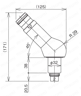 鏡体ユニット M series 外形図2