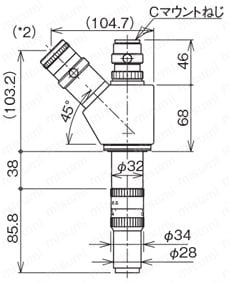 V-45-OBD4X | モニター用鏡筒光学系 | ミラック光学 | MISUMI(ミスミ)