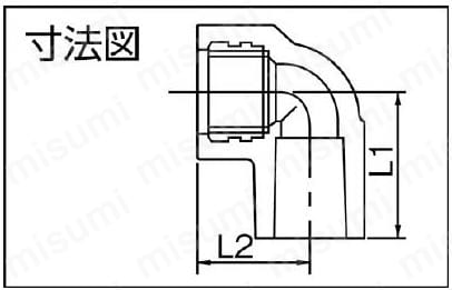 HTメタル給水栓エルボ | クボタケミックス（クボタシーアイ） | MISUMI