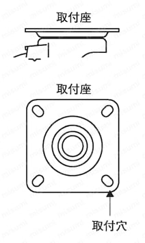 コーナー用キャスター自在車 SGCシリーズ 製品仕様01