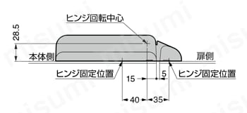 パワーアシストヒンジ HG-PA200型（外側付け） | スガツネ工業