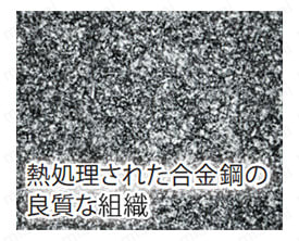 熱処理された合金鋼の良質な組織