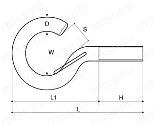 ハングフック GH-12/GH-16 外形図