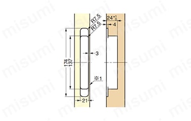 三次元調整機能付隠し丁番 DX40 | スガツネ工業 | MISUMI(ミスミ)