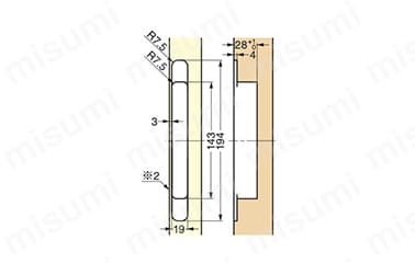 三次元調整機能付隠し丁番 DX40 | スガツネ工業 | MISUMI(ミスミ)