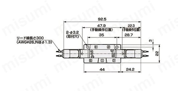 4GE110Rの外形寸法図