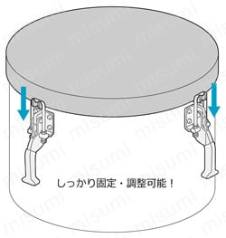 フック型（引っぱり型）クランプ No.FA200 使用例