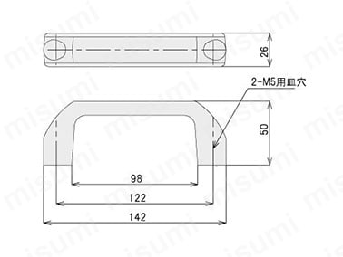 ポリアミドハンドル 樹脂製取手:関連画像