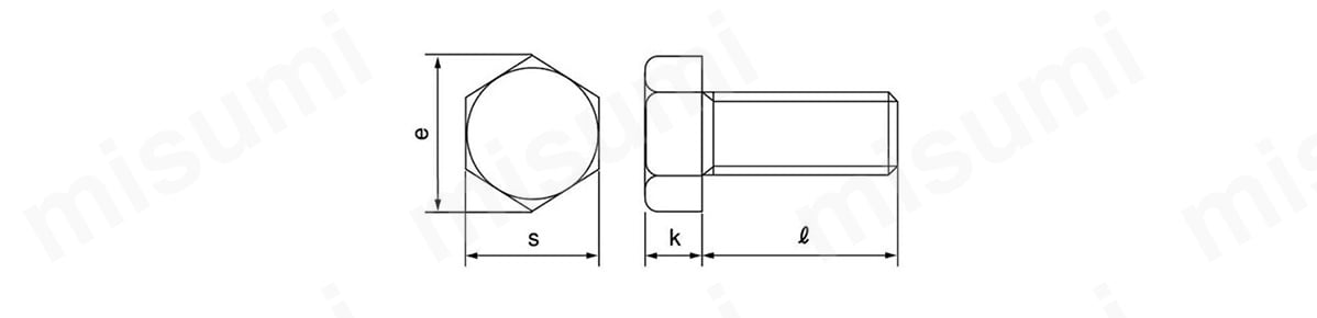 ステンレス 六角ボルト（全ねじ）（左ねじ） | ＳＵＮＣＯ | MISUMI