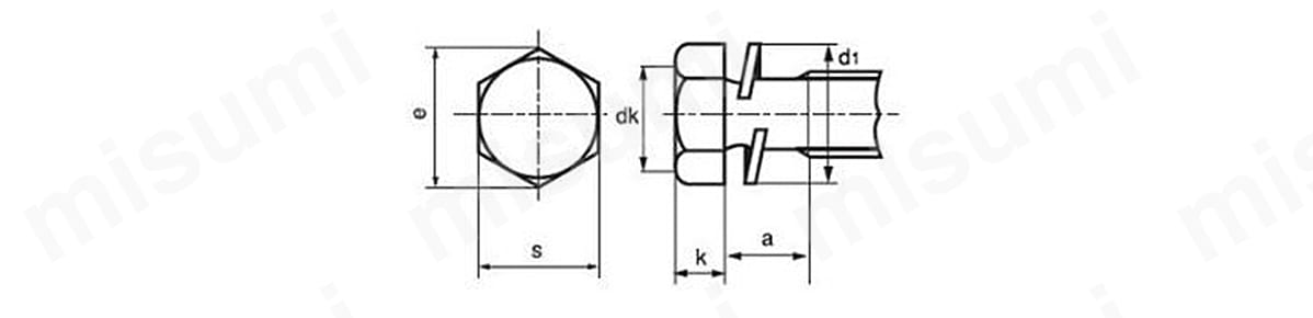 HXNLWHNDP2-STC-M10-35 鉄 六角トリーマ P=2（SW組込） 金剛鋲螺製 ＳＵＮＣＯ MISUMI(ミスミ)