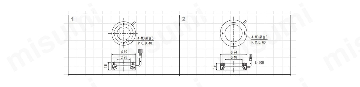 外形図1、2