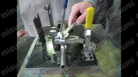 トグルクランプ ハンドル立型 TVL-20-A クランプ力調整タイプ:関連画像