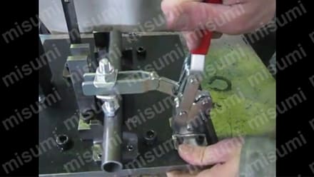 トグルクランプ ハンドル立型 TVL-20-A クランプ力調整タイプ:関連画像