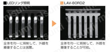 LEDドーム照明（拡散光） LAVシリーズ 撮像例2