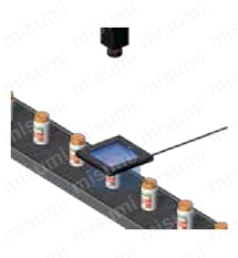 LEDフラット ドーム照明（拡散光） LFX3シリーズ 容器のシュリンクフィルム撮像使用例