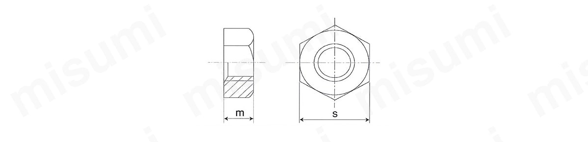 六角ナット 1種 切削 極細目:関連画像