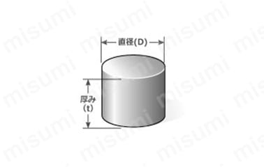 アルニコ磁石 丸型 | 二六製作所 | MISUMI(ミスミ)