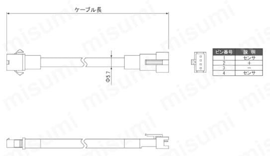 【国内即発送】 | TCB4P-5M 延長ケーブル MISUMI | アイテックシステム | TCB型 タイムセール
