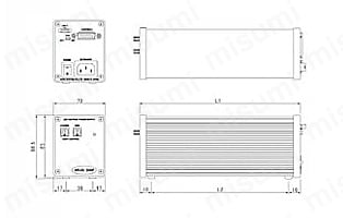 PWM制御電源 TPDPシリーズ 外形図01