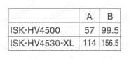 下方押え型トグルクランプ 垂直ハンドル ISK-HV4500／4530 規格表