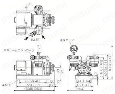 ドライポンプ | オリオン機械 | MISUMI(ミスミ)