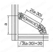 Line5 R20/40-30°ラウンドプロファイル　RPH24 使用例
