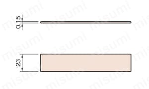 Line6・8 クランププロファイルエコノミーBN CPEBA 外形図2
