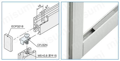 Line8 クランププロファイルジョイント 32X18（CPJ） 製品仕様