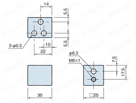 Line8 マルチブロックST MBS 外形図