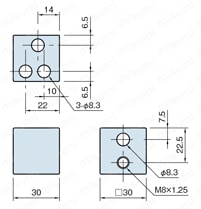 Line8 マルチブロックST MBS 外形図