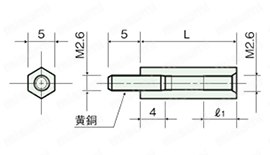 PPSスペーサー（六角） BSP-E/-WE/-FWE/-PW 外形図_03