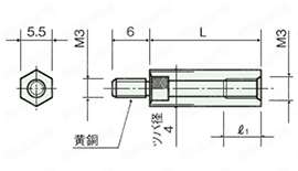 PPSスペーサー（六角） BSP-E/-WE/-FWE/-PW 外形図_04