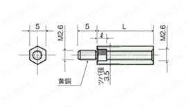 ジュラコンスペーサー（六角） BS | 廣杉計器 | MISUMI(ミスミ)