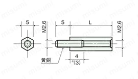 ジュラコンスペーサー（六角） BS | 廣杉計器 | MISUMI(ミスミ)