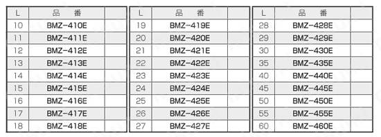 金属付PBTスペーサー/BMZ-E 外形図4