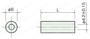 ABSスペーサー（中空） CA/CA-B 外形図4