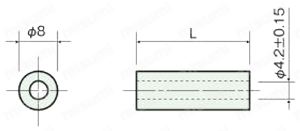 ABSスペーサー（中空） CA/CA-B 外形図10