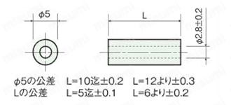 セラミックススペーサー（中空）/CR 外形図2