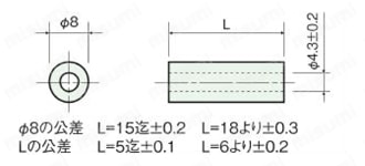 セラミックススペーサー（中空）/CR 外形図4