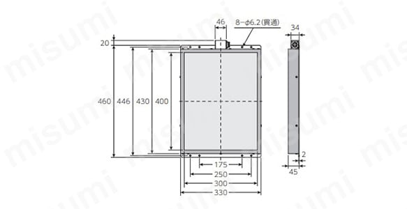 TY-C3040／TH-C3040の寸法図