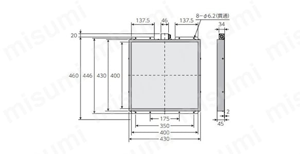 TY-C4040N／TH-C4040の寸法図