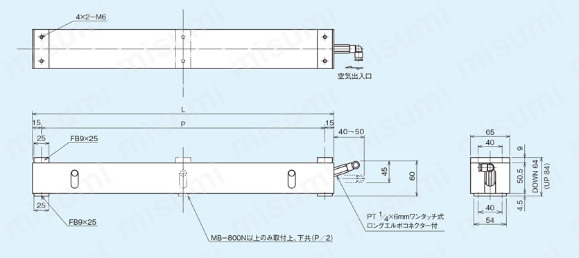 パワーベース 軽荷重 MB-N型 | 東邦機械工業 | MISUMI(ミスミ)