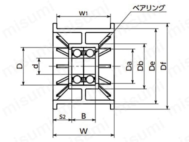 VFF-Wの寸法図