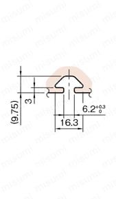 Line6 R30/60-45°ラウンドプロファイル  RPH36 A詳細図