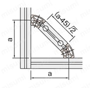 Line6 R30/60-45°ラウンドプロファイル  RPH36 使用例