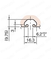 Line6 ストラットプロファイル 軽量型 30X30 1列溝X1列溝 3面溝 SPL A詳細図